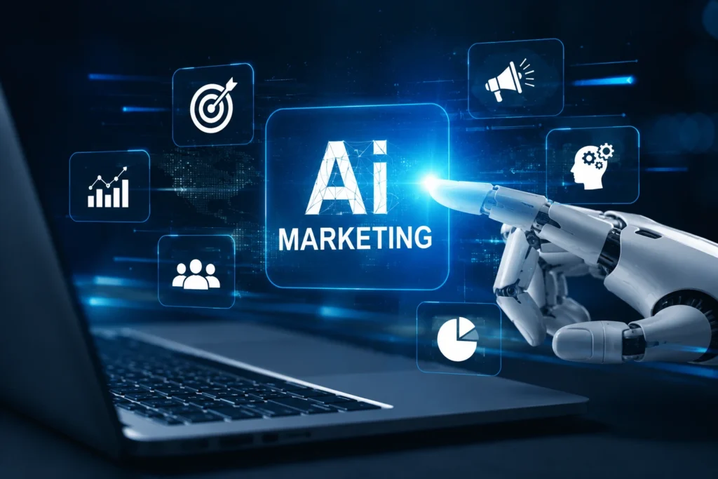 AI Marketing is changing the way companies do marketing. It helps them make their customers happy by giving them what they want. AI Marketing also helps companies make decisions and get money from what they spend on marketing.