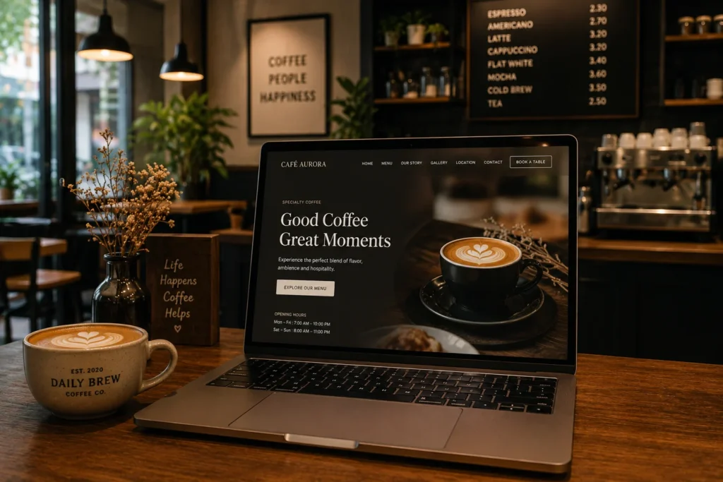 Café Website Designing