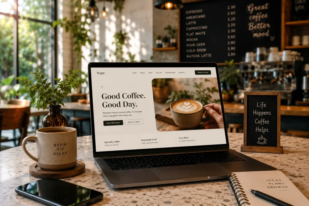 Café Website Designing